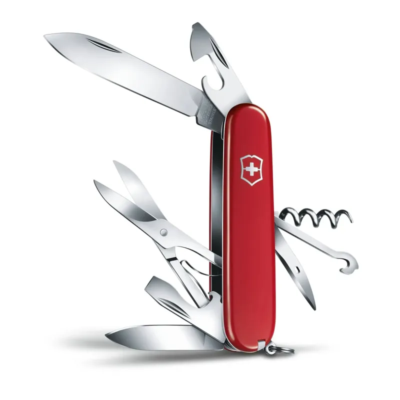 Victorinox Climber Swiss Army Pocket Knife in Red-1